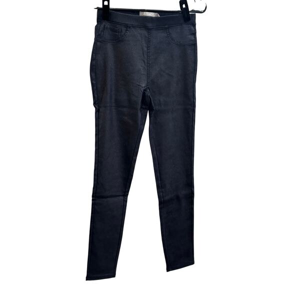 tractr Pull On Pants Shimmer Coated Navy Size 4/27 - Picture 1 of 6